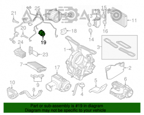 Actuator motor pentru acționarea ventilatorului de încălzire și aer condiționat pentru Mini Cooper Clubman R55 07-14.