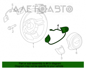 Кнопки управления на руле левые Mini Cooper Countryman R60 10-16