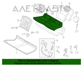 Rândul din spate al scaunelor, al doilea rând Mini Cooper Clubman R55 07-14