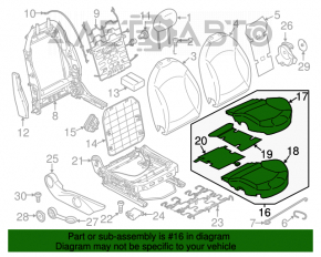 Scaun de pasager pentru Mini Cooper Clubman R55 07-14 fără airbag