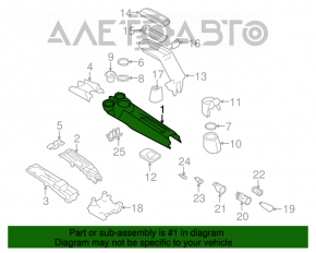 Consola centrală inferioară cu suport pentru pahare Mini Cooper Clubman R55 07-14