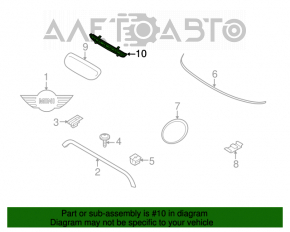 Grila de aerisire a capotei Mini Cooper Clubman R55 07-14