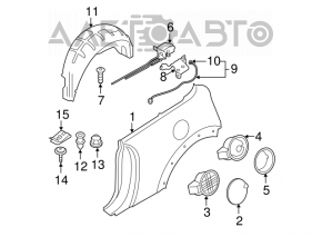 Aripa spate dreapta Mini Cooper Clubman R55 07-14