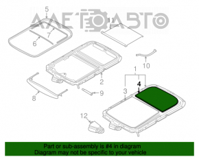 Geam spate pentru Mini Cooper Countryman R60 10-16