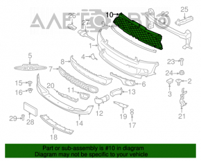 Grila radiatorului Mini Cooper Clubman R55 11-14 restul