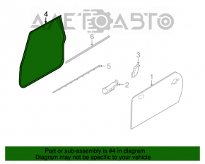 Уплотнитель дверного проема передний правый Mini Cooper Clubman R55 07-14