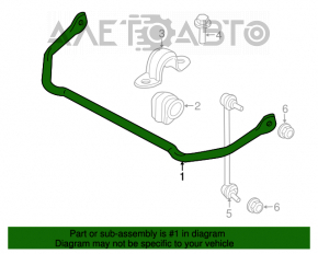 Stabilizator spate Mini Cooper Clubman R55 07-14 17mm