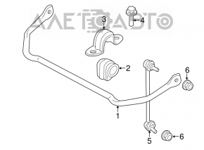 Stabilizator spate Mini Cooper Clubman R55 07-14 17mm