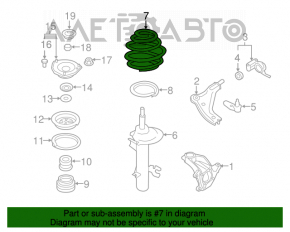 Arcul de suspensie față stânga Mini Cooper Clubman R55 07-14