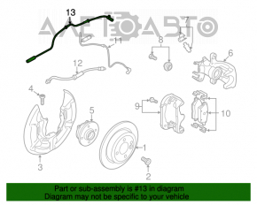 Senzor ABS spate dreapta Mini Cooper Clubman R55 07-14