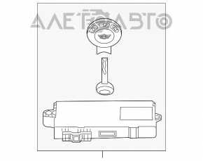 Блок управления CAS Car Access System Mini Cooper Clubman R55 07-14