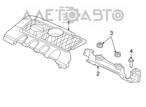 Накладка двигателя Nissan Sentra 13-19 1.8