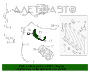 Compresorul de aer condiționat al încălzitorului Nissan Sentra 13-19 1.8