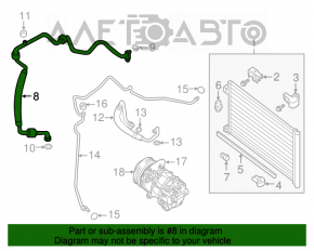 Bobina de condensare a compresorului de aer condiționat Nissan Sentra 13-19 1.8