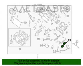 Актуатор моторчик привод печки вентиляция Nissan Sentra 13-19