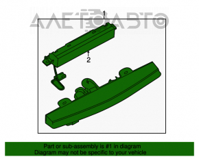 Semnal de stop Nissan Sentra 13-19 sub spoiler