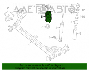 Arc spate stânga Nissan Sentra 13-19 rigiditate albă.