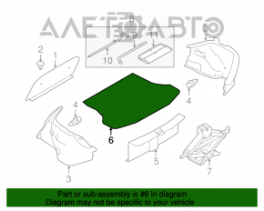 Capacitatea portbagajului Nissan Versa 12-19 SUA