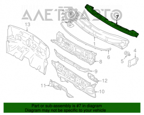 Suport stergator metalic Nissan Versa 12-19 SUA