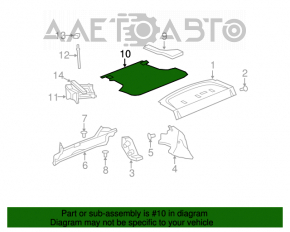 Capacul portbagajului Chrysler 200 11-14