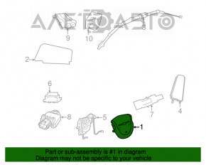 Airbagul de siguranță în volanul șoferului pentru Chrysler 200 11-14