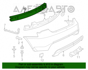 Amplificatorul de bara spate Chrysler 200 4d 11-14