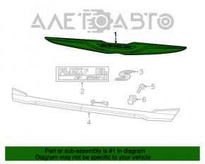 Emblema capacului portbagajului Chrysler 200 4d 11-14