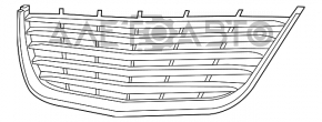 Решетка радиатора grill Chrysler 200 11-14 серая с хромом