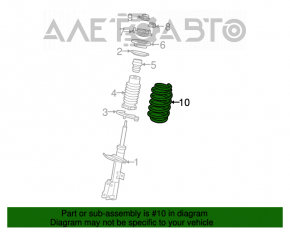 Arcul de suspensie din față dreapta Chrysler 200 11-14