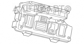 Blocul de siguranțe sub capotă Chrysler 200 11-14