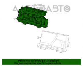 Instalație electrică sub capotă cu bloc de siguranțe Chrysler 200 11-14