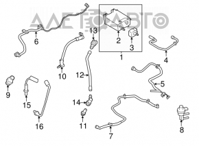 Sonda lambda spate pentru Lincoln MKZ 13-16 3.7