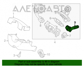 Comutatorul de sub volan stânga Ford Explorer 11-15