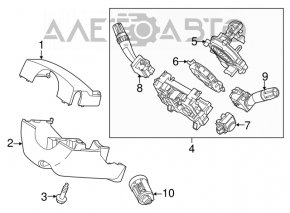 Comutatorul de sub volan stânga Ford Explorer 11-15