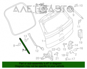 Amortizorul ușii portbagajului dreapta Ford Explorer 11-15