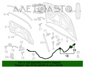 Cablu de deschidere a capotei Ford Explorer 11-19