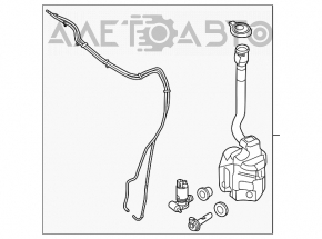 Бачок омывателя Ford Explorer 11-15 дорест