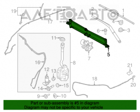 Trapezul de curățare a parbrizului cu motor pentru Ford Explorer 11-19