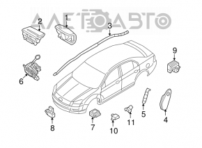 Senzor airbag dreapta față Ford Flex 09-19