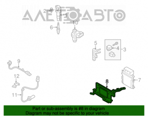 Montarea blocului de control al motorului Hyundai Veloster 12-17, cutie de viteze automată.