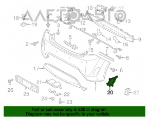 Reflector spate dreapta Hyundai Veloster 12-17