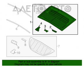 Geam spate portbagaj superior Hyundai Veloster 12-17