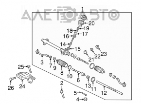 Рулевой наконечник левый Hyundai Elantra UD 11-16