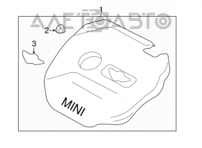 Capacul motorului Mini Cooper F56 3d 14- turbo