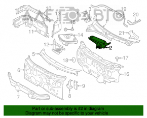 Grila stergatoarelor din plastic stanga Mini Cooper F56 3d 14-