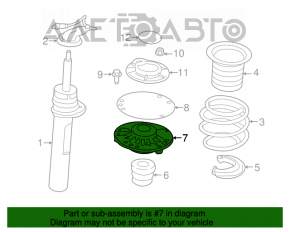 Suport amortizor față stânga Mini Cooper F56 3d 14-