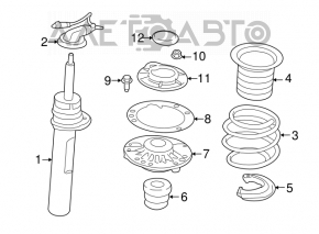 Arcul de suspensie din față stânga Mini Cooper F56 3d 14-