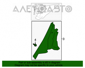 Capac spate dreapta Subaru Impreza 4d 17- GK negru