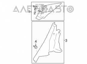 Capac spate dreapta Subaru Impreza 4d 17- GK negru