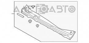 Grila stergatoarelor din plastic pentru Subaru Impreza 17- GK